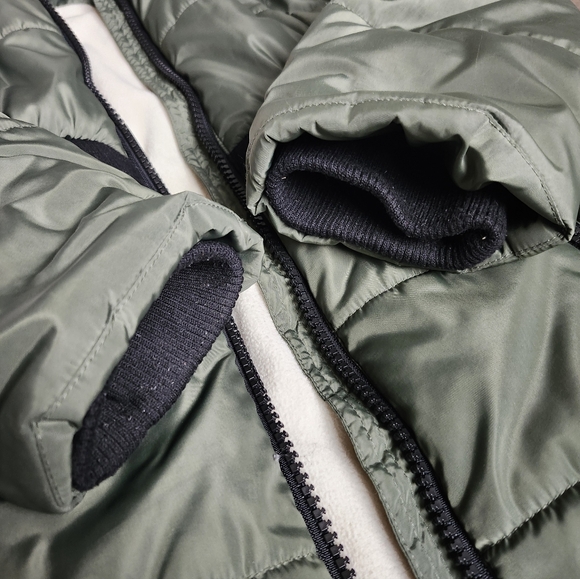 Hudson Girls Winter Coat Olive Green Size L 12/14 - Picture 9 of 12